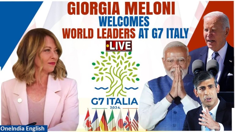 G7 Italy LIVE: PM Giorgia Meloni Welcomes world Leaders, Joe Biden, Rishi Sunak, Modi | G7 Live G7 Italy LIVE: PM Giorgia Meloni Welcomes world Leaders, Joe Biden, Rishi Sunak, Modi | G7 Live