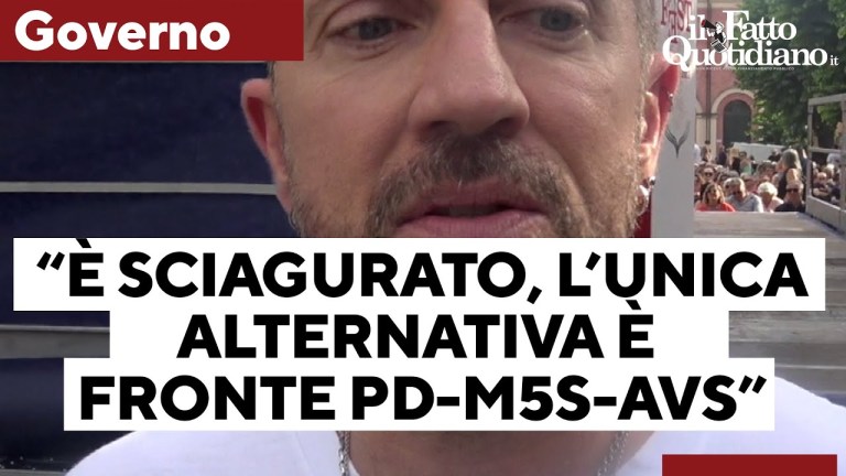 Scanzi: “Governo sciagurato, ma andrà avanti fino alla fine, unica alternativa è fronte Pd-M5s-Avs” Scanzi: “Governo sciagurato, ma andrà avanti fino alla fine, unica alternativa è fronte Pd-M5s-Avs”