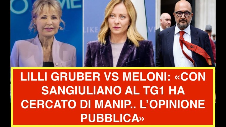 LILLI GRUBER VS MELONI: «CON SANGIULIANO AL TG1 HA CERCATO DI MANIP.. L’OPINIONE PUBBLICA» LILLI GRUBER VS MELONI: «CON SANGIULIANO AL TG1 HA CERCATO DI MANIP.. L’OPINIONE PUBBLICA»
