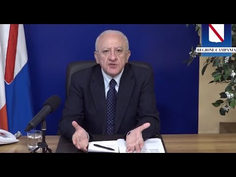 De Luca: “Campania ormai in zona rossa, com’era prevedibile” (05.03.21) De Luca: “Campania ormai in zona rossa, com’era prevedibile” (05.03.21)