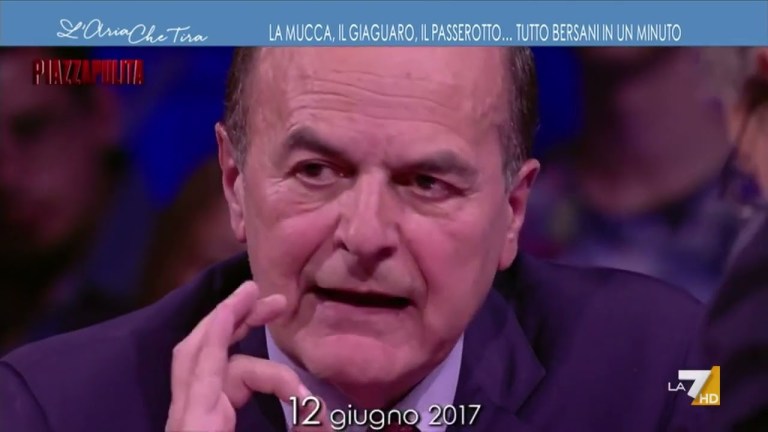 La mucca, il giaguaro, il passerotto… tutte le metafore di Pier Luigi Bersani in un minuto La mucca, il giaguaro, il passerotto… tutte le metafore di Pier Luigi Bersani in un minuto