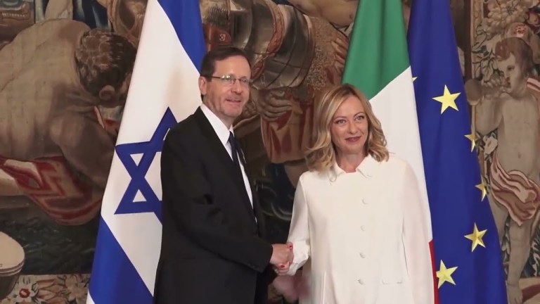 GIORGIA MELONI RICEVE A PALZZO CHIGI IL PRESIDENTE D’ISRAELE ISAAC HERZOG GIORGIA MELONI RICEVE A PALZZO CHIGI IL PRESIDENTE D’ISRAELE ISAAC HERZOG