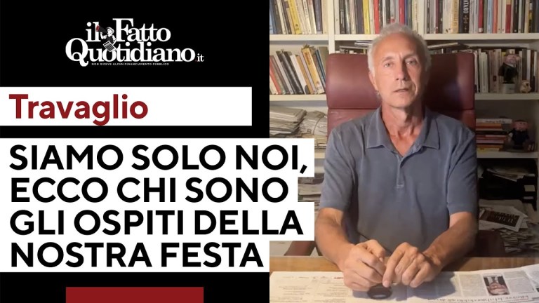 Siamo solo noi, Marco Travaglio presenta la festa del Fatto: “Ecco gli ospiti che saranno con noi” Siamo solo noi, Marco Travaglio presenta la festa del Fatto: “Ecco gli ospiti che saranno con noi”