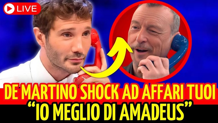 Affermazione Shock. Stefano De Martino meglio di Amadeus: “Il mio segreto è il… Affermazione Shock. Stefano De Martino meglio di Amadeus: “Il mio segreto è il…