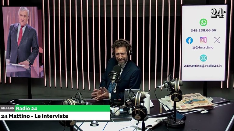 Tajani a Radio24: “Io candidato alle Europee se serve a Governo e FI” Tajani a Radio24: “Io candidato alle Europee se serve a Governo e FI”