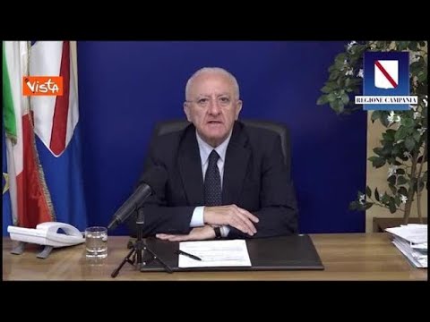 Coronavirus, De Luca: «Campania prima regione a uscire da Covid, stiamo facendo un miracolo» Coronavirus, De Luca: «Campania prima regione a uscire da Covid, stiamo facendo un miracolo»