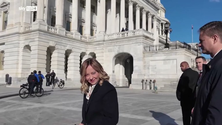 Inaugurazione Trump, Meloni arriva a Capitol Hill Inaugurazione Trump, Meloni arriva a Capitol Hill