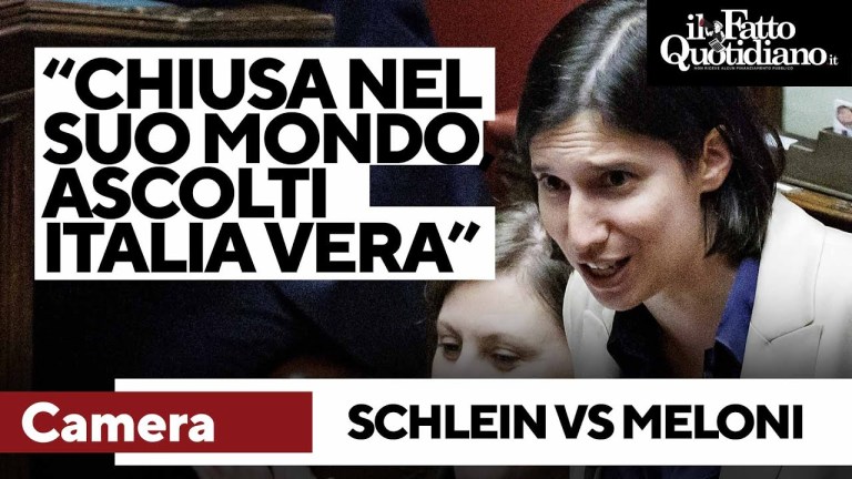 Schlein alla premier: “Chiusa nel favoloso mondo di Ameloni, ha smesso di ascoltare l’Italia vera” Schlein alla premier: “Chiusa nel favoloso mondo di Ameloni, ha smesso di ascoltare l’Italia vera”
