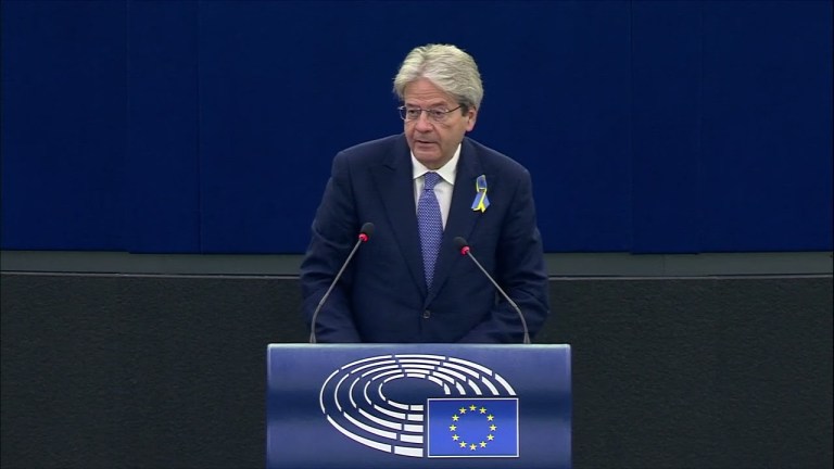 Commissioner Paolo Gentiloni EUdebates emergency Macro-Financial Assistance to Ukraine Commissioner Paolo Gentiloni EUdebates emergency Macro-Financial Assistance to Ukraine