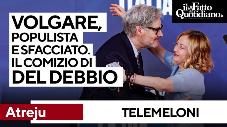 Volgare, populista e sfacciato. Del Debbio mattatore ad Atreju: “Giorgia Meloni profuma di popolo” Volgare, populista e sfacciato. Del Debbio mattatore ad Atreju: “Giorgia Meloni profuma di popolo”