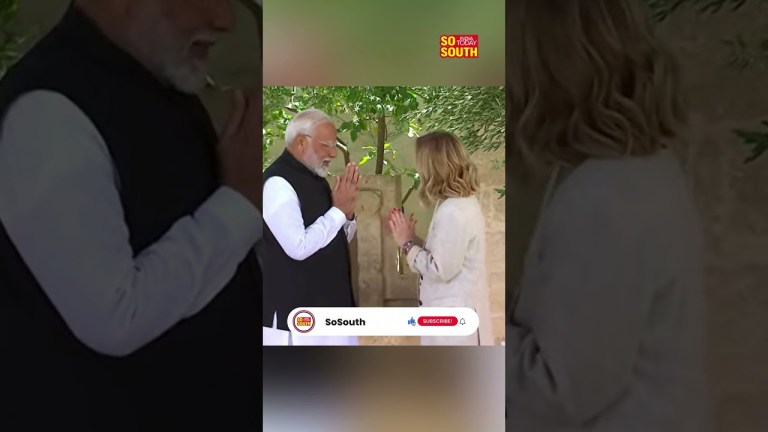 Italy Prime Minister Giorgia Meloni Receives PM Modi At G7 Summit | SoSouth Italy Prime Minister Giorgia Meloni Receives PM Modi At G7 Summit | SoSouth