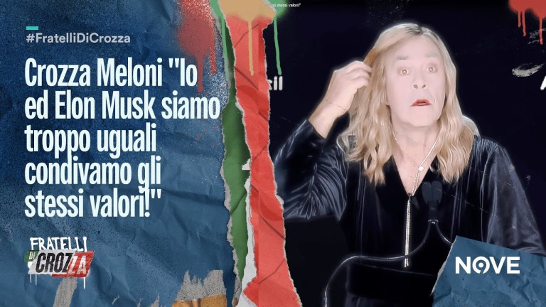 Crozza Meloni “Io ed Elon Musk siamo troppo uguali condivamo gli stessi valori!” Crozza Meloni “Io ed Elon Musk siamo troppo uguali condivamo gli stessi valori!”