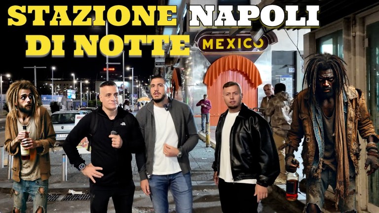 Napoli Stazione Centrale di notte Napoli Stazione Centrale di notte