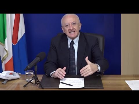 De Luca: “Inevitabile Campania arancione” (19.02.21) De Luca: “Inevitabile Campania arancione” (19.02.21)