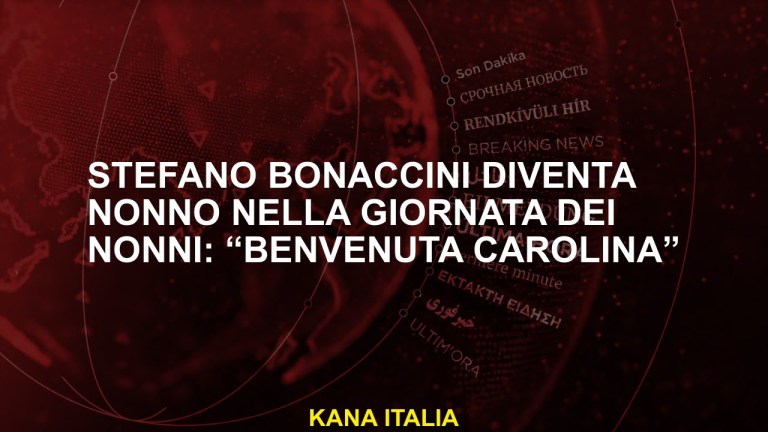 Stefano Bonaccini diventa nonno nella giornata dei nonni: “Benvenuta Carolina” Stefano Bonaccini diventa nonno nella giornata dei nonni: “Benvenuta Carolina”