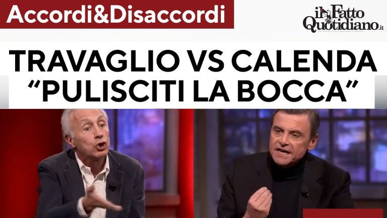 Mega scontro fra Travaglio e Calenda sull’Ucraina Mega scontro fra Travaglio e Calenda sull’Ucraina