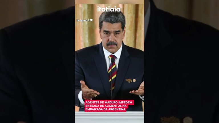 AGENTES DE MADURO IMPEDEM ENTRADA DE ALIMENTOS NA EMBAIXADA DA ARGENTINA AGENTES DE MADURO IMPEDEM ENTRADA DE ALIMENTOS NA EMBAIXADA DA ARGENTINA