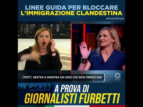 Giorgia Meloni asfalta la Costamagna da Nicola Porro a Quarta Repubblica Giorgia Meloni asfalta la Costamagna da Nicola Porro a Quarta Repubblica