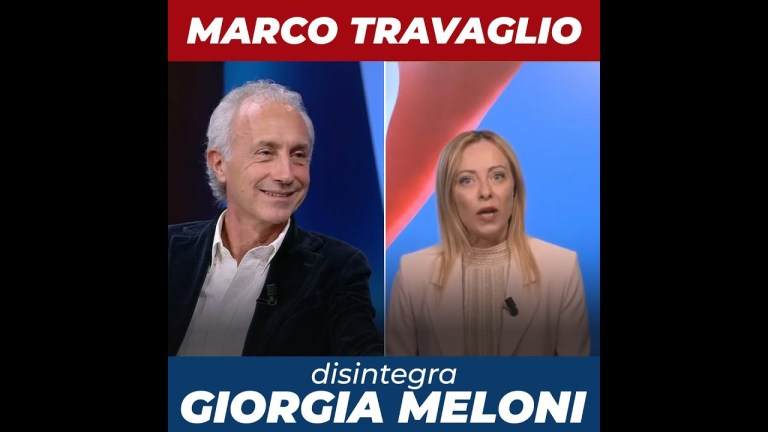 Marco Travaglio disintegra Giorgia Meloni: doveva finire la pacchia in Europa Marco Travaglio disintegra Giorgia Meloni: doveva finire la pacchia in Europa
