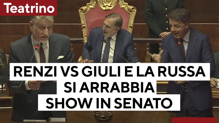 Teatrino Renzi-Giuli: “Mi adeguo a sue capacità cognitive”, “La vedo tremare”. La Russa si arrabbia Teatrino Renzi-Giuli: “Mi adeguo a sue capacità cognitive”, “La vedo tremare”. La Russa si arrabbia