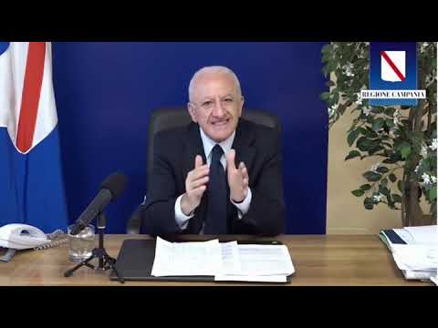 DE LUCA: “IN CAMPANIA RESTA L’OBBLIGO DI MASCHERINA ALL’ APERTO E DIVIETO ALCOLICI DOPO LE ORE 22” DE LUCA: “IN CAMPANIA RESTA L’OBBLIGO DI MASCHERINA ALL’ APERTO E DIVIETO ALCOLICI DOPO LE ORE 22”