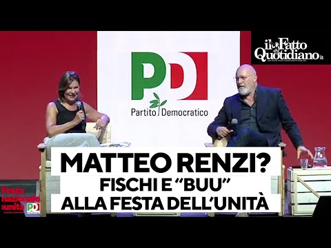 Renzi alleato del Pd?”: il pubblico della festa dell’Unità risponde con fischi, “noo” e “buu Renzi alleato del Pd?”: il pubblico della festa dell’Unità risponde con fischi, “noo” e “buu