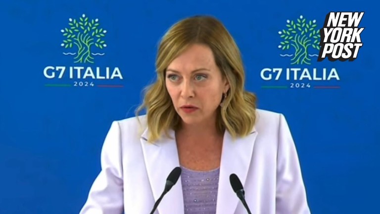 Italian Prime Minister Giorgia Meloni stands by Israel at G7 Italian Prime Minister Giorgia Meloni stands by Israel at G7
