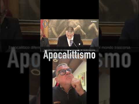 La supercazzola del ministro #giuli #sangiuliano #apocalittismo La supercazzola del ministro #giuli #sangiuliano #apocalittismo