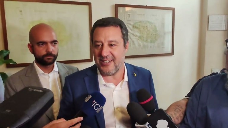 Il ministro Matteo Salvini a Piacenza Il ministro Matteo Salvini a Piacenza