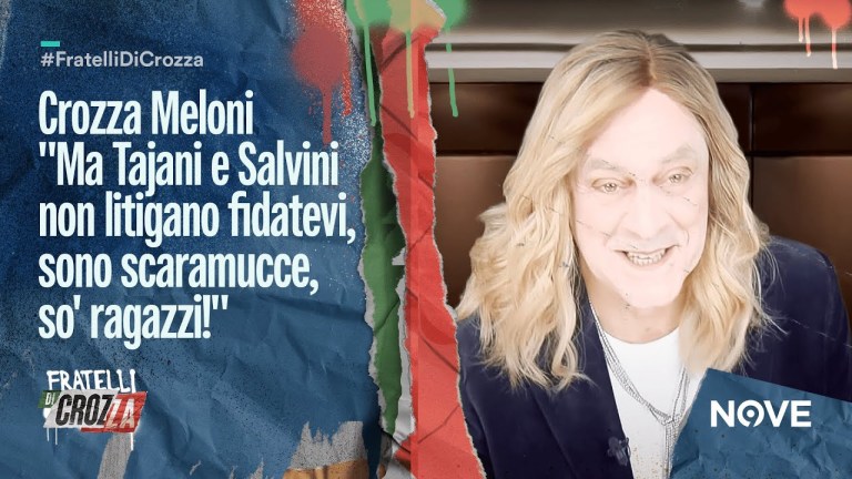 Crozza Meloni “Ma Tajani e Salvini non litigano fidatevi, sono scaramucce so’ ragazzi!” Crozza Meloni “Ma Tajani e Salvini non litigano fidatevi, sono scaramucce so’ ragazzi!”