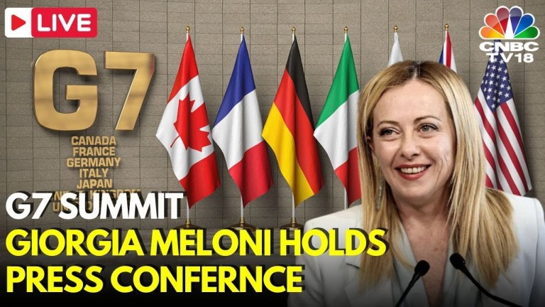 G7 Summit 2024 LIVE: Italian Prime Minister Giorgia Meloni Holds Press Conference | Italy | N18G G7 Summit 2024 LIVE: Italian Prime Minister Giorgia Meloni Holds Press Conference | Italy | N18G