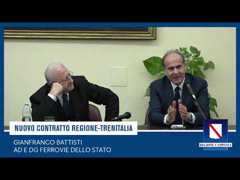 De Luca presenta il nuovo contratto di servizio tra la Regione Campania e Trenitalia (03.12.19) De Luca presenta il nuovo contratto di servizio tra la Regione Campania e Trenitalia (03.12.19)