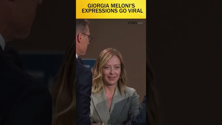 Giorgia Meloni’s Expressions Steal Spotlight at NATO Summit Giorgia Meloni’s Expressions Steal Spotlight at NATO Summit