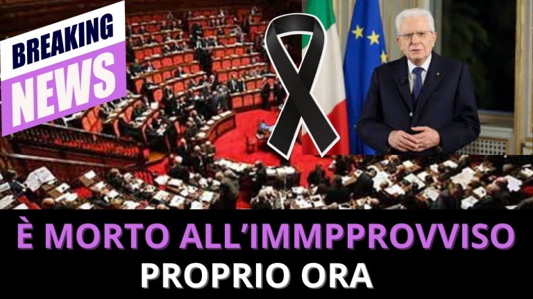 LUTTO TRAGICO PER LA POLITICA ITALIANA: La Terribile Notizia È Arriva Pochi Secondi Fa.. LUTTO TRAGICO PER LA POLITICA ITALIANA: La Terribile Notizia È Arriva Pochi Secondi Fa..