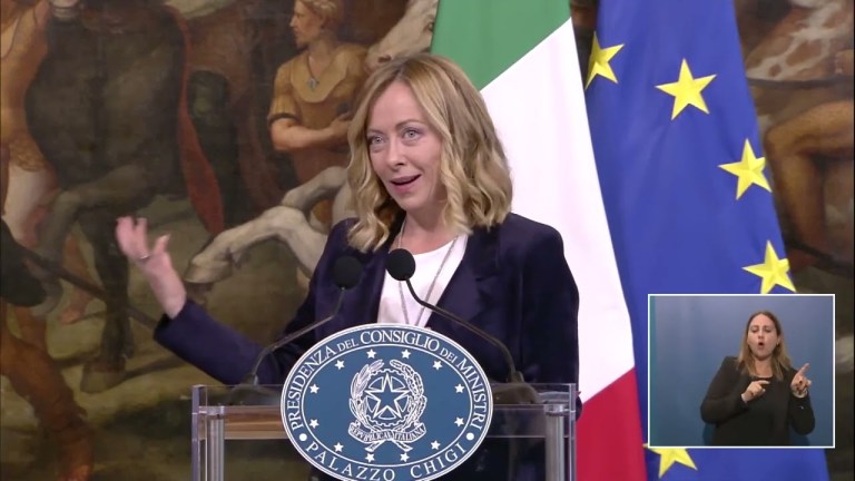 Dichiarazioni alla stampa del Presidente Meloni e del Segretario generale della NATO Rutte (LIS) Dichiarazioni alla stampa del Presidente Meloni e del Segretario generale della NATO Rutte (LIS)