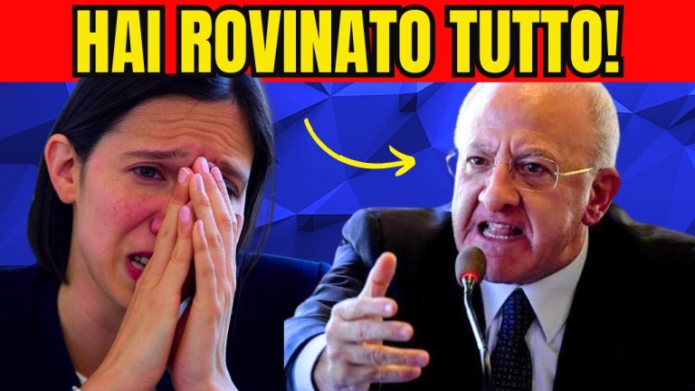 CLAMOROSO! De Luca ATTACCA Schlein: “Sta DISTRUGGENDO Il Partito!” CLAMOROSO! De Luca ATTACCA Schlein: “Sta DISTRUGGENDO Il Partito!”