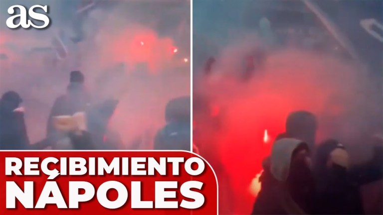 El BRUTAL RECIBIMIENTO al NÁPOLES para el PARTIDAZO frente al ATALANTA El BRUTAL RECIBIMIENTO al NÁPOLES para el PARTIDAZO frente al ATALANTA