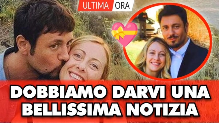 Fan in delirio, Giorgia Meloni e Andrea Giambruno: “ Dobbiamo darvi una bellissima notizia ” Fan in delirio, Giorgia Meloni e Andrea Giambruno: “ Dobbiamo darvi una bellissima notizia ”