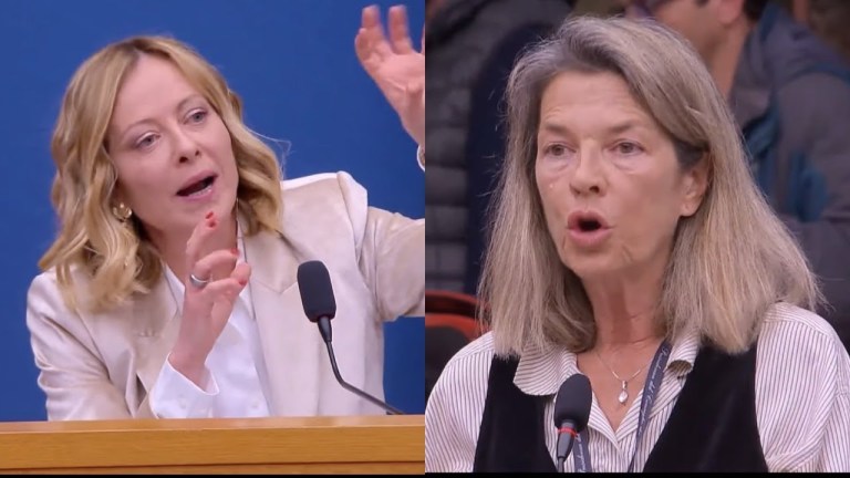 BATTIBECCO TRA GIORGIA MELONI E LA GIORNALISTA FUSANI SU ELON MUSK BATTIBECCO TRA GIORGIA MELONI E LA GIORNALISTA FUSANI SU ELON MUSK