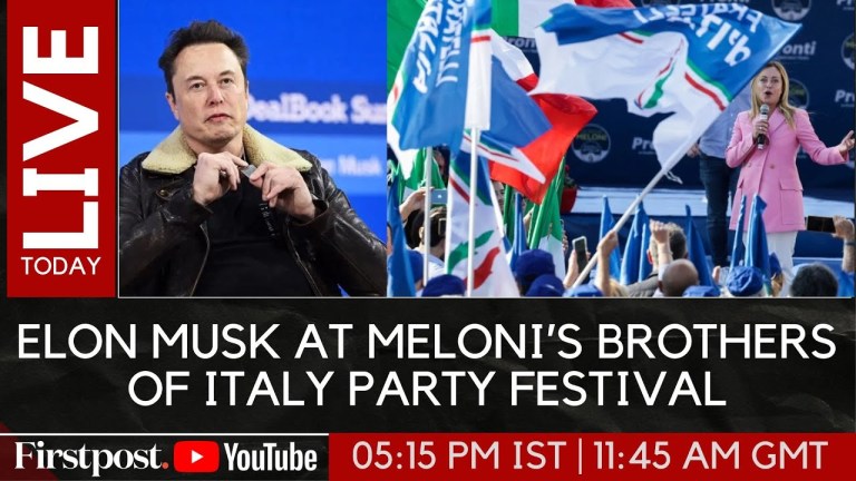 LIVE: Tesla CEO Elon Musk Speaks at Italian PM Giorgia Meloni’s Brothers of Italy Festival LIVE: Tesla CEO Elon Musk Speaks at Italian PM Giorgia Meloni’s Brothers of Italy Festival