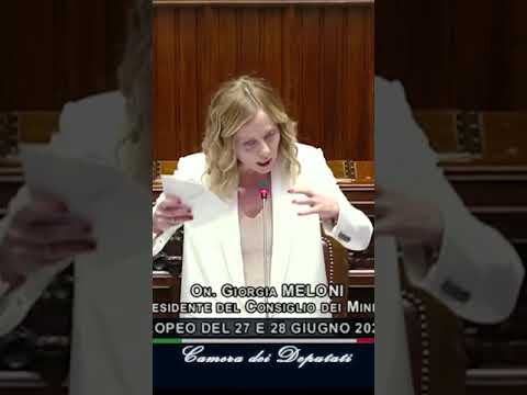GIORGIA MELONI ALLA CAMERA DEI DEPUTATI PRIMA DEL CONSIGLIO EUROPEO DEL 27-28 GIUGNO GIORGIA MELONI ALLA CAMERA DEI DEPUTATI PRIMA DEL CONSIGLIO EUROPEO DEL 27-28 GIUGNO