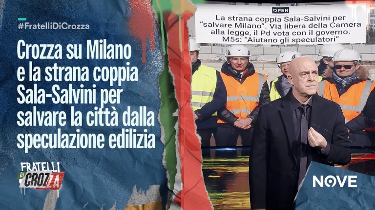Crozza su Milano e la strana coppia Sala-Salvini per salvare la città dalla speculazione edilizia Crozza su Milano e la strana coppia Sala-Salvini per salvare la città dalla speculazione edilizia