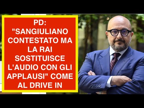 PD: “SANGIULIANO CONTESTATO MA LA RAI SOSTITUISCE L’AUDIO CON GLI APPLAUSI” COME AL DRIVE IN PD: “SANGIULIANO CONTESTATO MA LA RAI SOSTITUISCE L’AUDIO CON GLI APPLAUSI” COME AL DRIVE IN