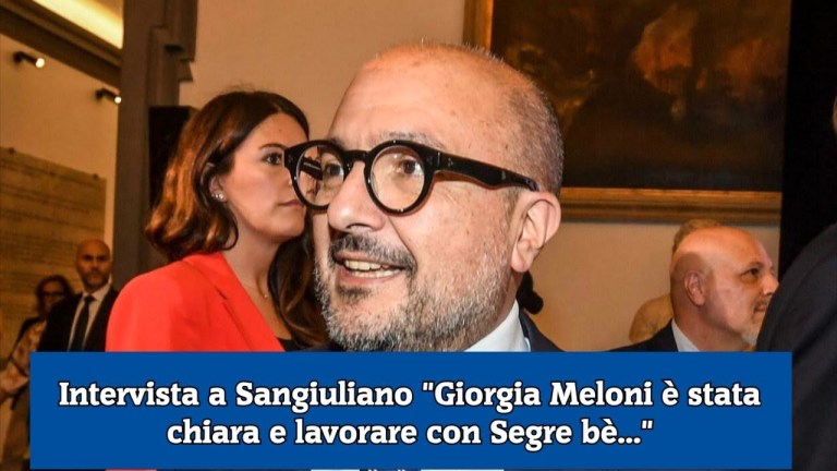 Intervista a Sangiuliano “Giorgia Meloni è stata chiara e lavorare con Segre bè…” Intervista a Sangiuliano “Giorgia Meloni è stata chiara e lavorare con Segre bè…”