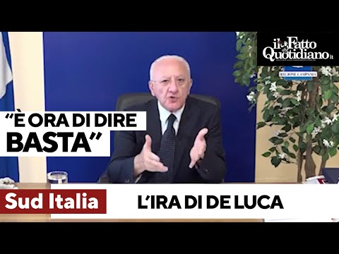 L’ira di De Luca: “Sud straccione e inefficiente? È ora di dire basta” L’ira di De Luca: “Sud straccione e inefficiente? È ora di dire basta”