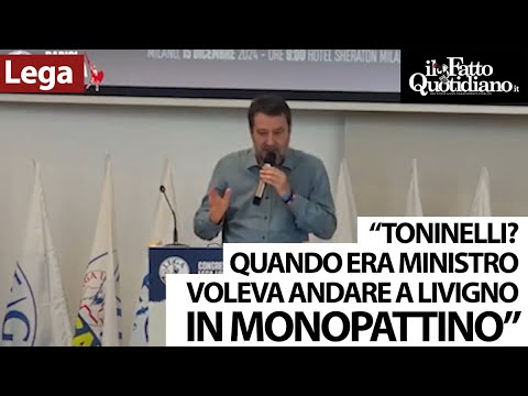 Salvini sfotte Toninelli: “Livigno? Quando era ministro voleva andarci in monopattino” Salvini sfotte Toninelli: “Livigno? Quando era ministro voleva andarci in monopattino”