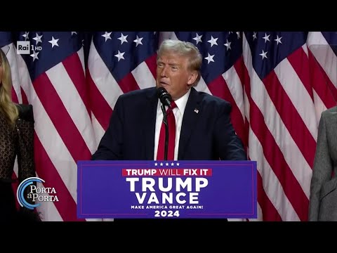 La festa del popolo di Trump – Porta a Porta 06/11/2024 La festa del popolo di Trump – Porta a Porta 06/11/2024