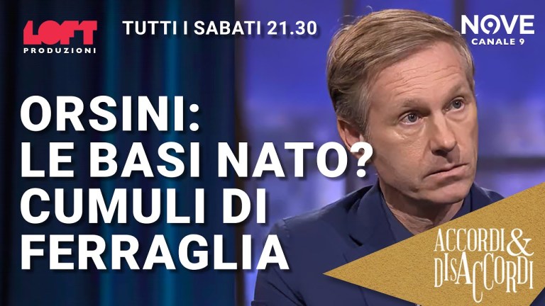 Orsini: le basi Nato? Cumuli di ferraglia. Orsini: le basi Nato? Cumuli di ferraglia.