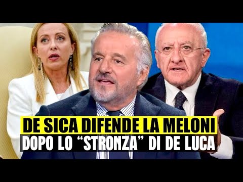 DE SICA DIFENDE LA MELONI DOPO LA “STRONZA” DI DE LUCA: “MANCANZA DI CLASSE.. NON SI PUÒ” DE SICA DIFENDE LA MELONI DOPO LA “STRONZA” DI DE LUCA: “MANCANZA DI CLASSE.. NON SI PUÒ”