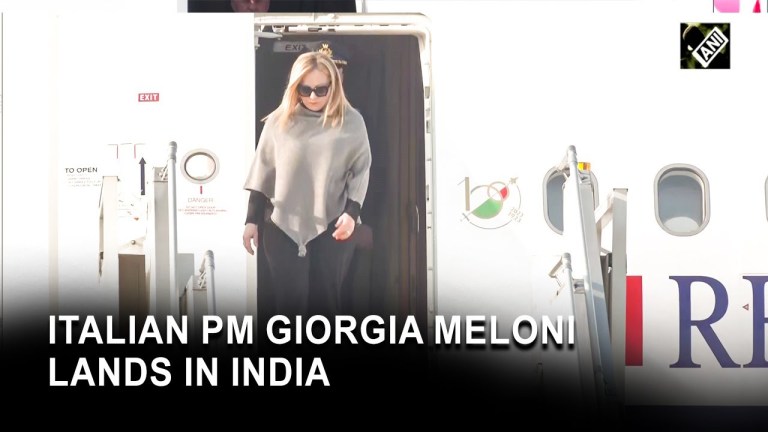 Italian PM Giorgia Meloni arrives in Delhi to attend Raisina Dialogue 2023 Italian PM Giorgia Meloni arrives in Delhi to attend Raisina Dialogue 2023